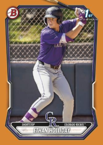 Ethan Holliday Paper Prospects Orange - 2026 Bowman Baseball