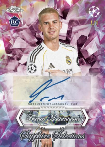 Franco Mastantuono Padparadscha - 2025-26 Topps Chrome UEFA Club Competitions Soccer