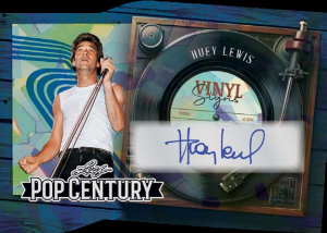 Huey Lewis Vinyl Signs Autgraph - 2026 Leaf Metal Pop Century