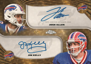 Josh Allen Jim Kelly Dual Auto - 2025 Topps Chrome Football