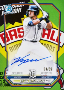 Kevin McGonigle Chrome Prospect Packfractor Autograph Variation - 2026 Bowman Baseball