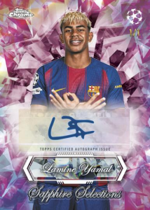 Lamine Yamal Padparadscha - 2025-26 Topps Chrome UEFA Club Competitions Soccer