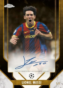 Lionel Messi Superior Signatures - 2025-26 Topps Chrome UEFA Club Competitions Soccer