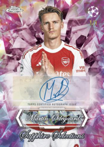 Martin Odegaard Padparadscha - 2025-26 Topps Chrome UEFA Club Competitions Soccer