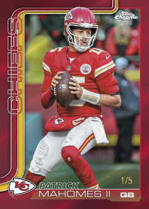 Patrick Mahomes II Red - 2025 Topps Chrome Football
