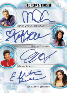 Saved by the Bell Pearl Quad Autograph - 2026 Leaf Metal Pop Century